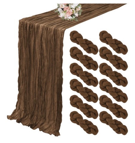 Table Runner Standard Universal Size Brown Table Runner Standard Universal Size Brown