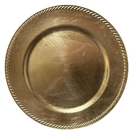 Charger Plates Rustic Gold Round Charger Plates Rustic Gold Round