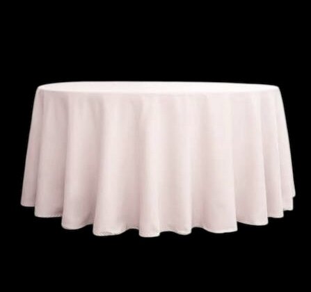 60 in Round Tablecloth Blush Pink 60 in Round Tablecloth Blush Pink