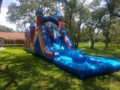 16' double lane wet or dry slide 16' double lane wet or dry slide