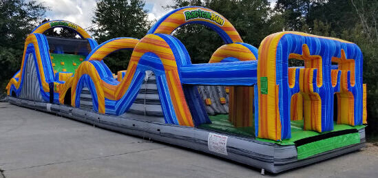 65 Ft Nerf Run Obstacle Course Left Side