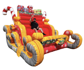 Inflatable Santa Sleigh Photo Prop