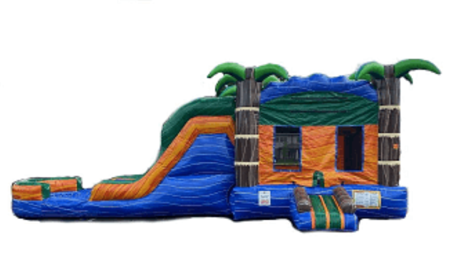 Inflatables - Bahama Breeze Waterslide and Bounce House Combo