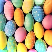 Easter Eggs Backdrop