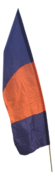 Orange and Blue Feather Flag