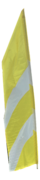 Yellow and White Feather Flag