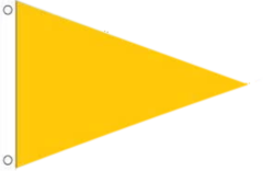 Yellow Triangle Flag