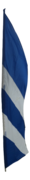 Royal Blue and White Feather Flag