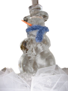 Snowman Ice Sculpture