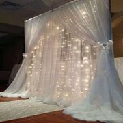 Lighted Curtain with Pipe & Drape