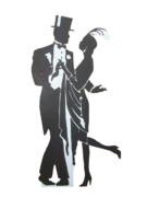 1920's Great Gatsby Dancing Couple Prop 
