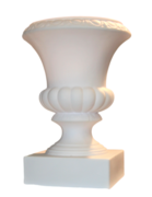 White Urn for Top of Column