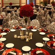 Black, Red & White Gala or Prom Theme