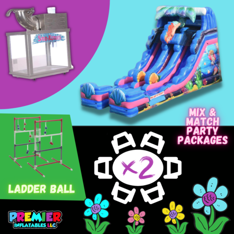 Double Lane Waterslide Party Package Double Lane Waterslide Party Package