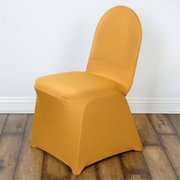 Gold Banquet Spandex Chair Cover