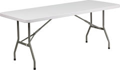 6 ft White Resin Table