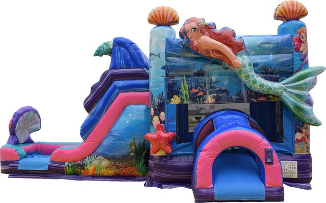  Mermaid Bounce House With Slide rental near me