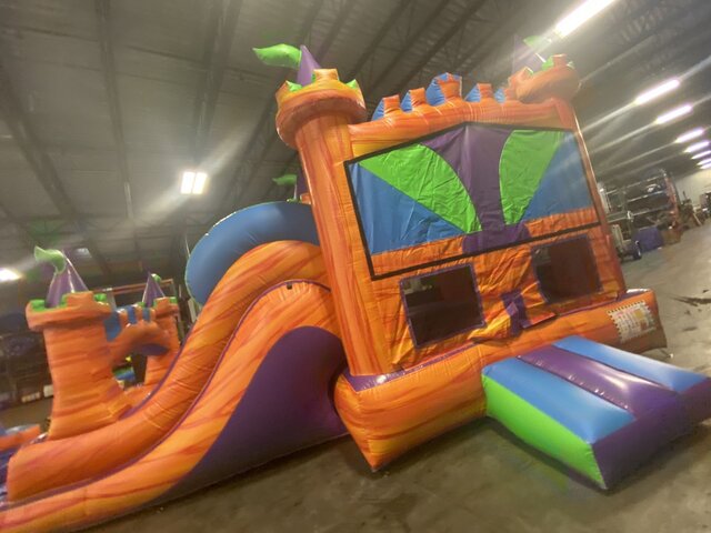 Bounce House With Double Lane Slide rental Miami