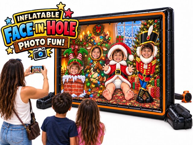 Inflatable Face-in-Hole Photo Backdrop Inflatable Face-in-Hole Photo Backdrop