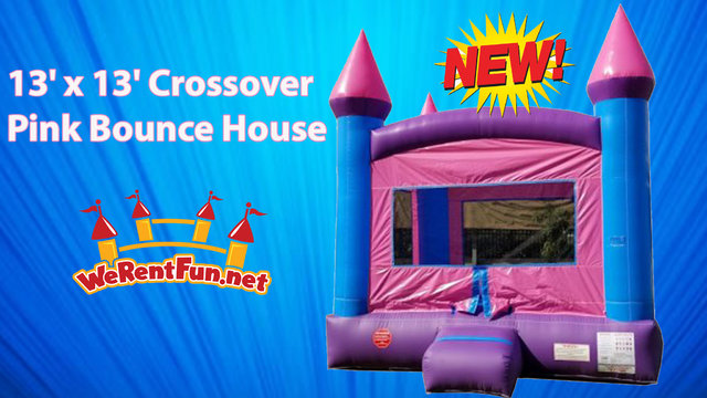 13' x 13' Crossover Pink Bounce House 13' x 13' Crossover Pink Bounce House
