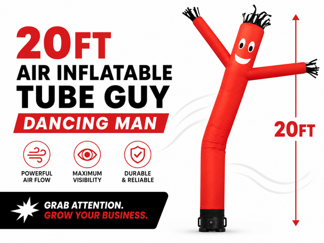 20ft Air Inflatable Tube Guy Puppet Dancing Man 20ft Air Inflatable Tube Guy Puppet Dancing Man