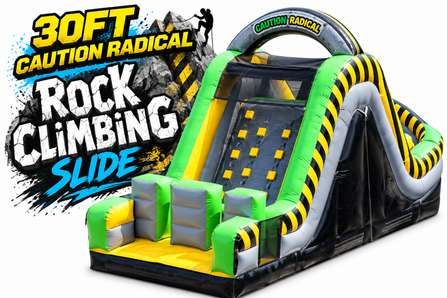 R44 - 30' Caution Radical Rock Climb Slide (C) R44 - 30' Caution Radical Rock Climb Slide (C)
