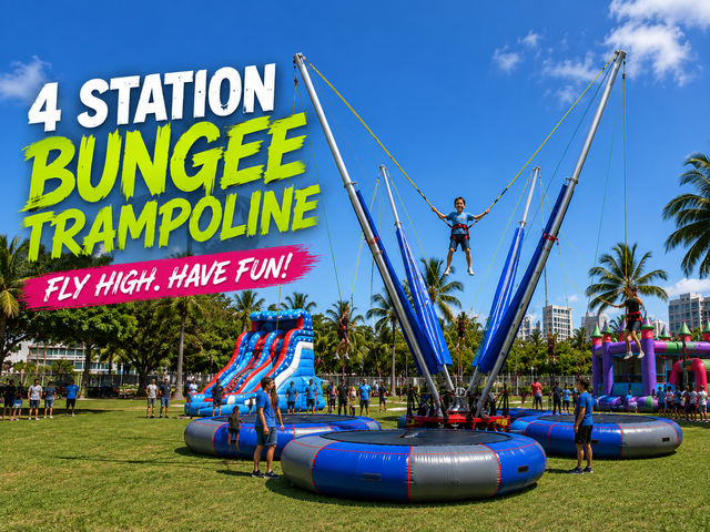 4 Station Bungee Trampoline / Spider Jump 4 Station Bungee Trampoline / Spider Jump