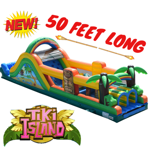 OC02 50' TIKI ISLAND OBSTACLE COURSE OC02 50' TIKI ISLAND OBSTACLE COURSE