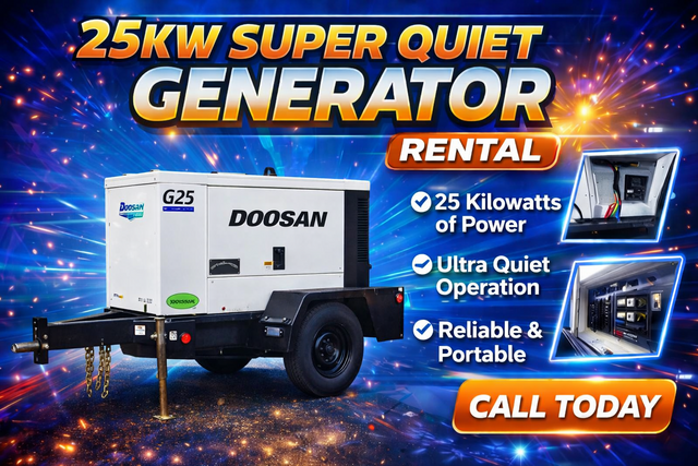 25kw Towable Diesel Generator Rental – Reliable Power Anywhere! 25kw Towable Diesel Generator Rental – Reliable Power Anywhere!