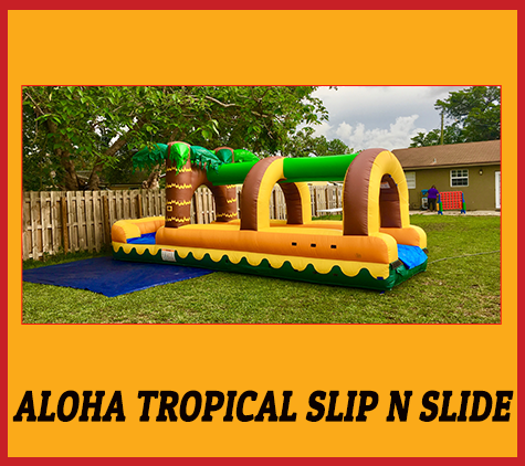 S09 26' ALOHA TROPICAL SLIP N SLIDE _ wet S09 26' ALOHA TROPICAL SLIP N SLIDE _ wet