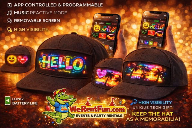 LED programmable hats LED programmable hats
