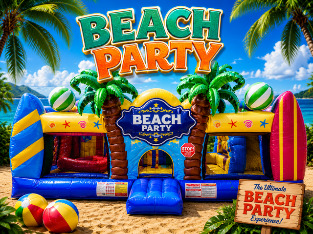 R114 - Beach Party Toddler Play Center R114 - Beach Party Toddler Play Center