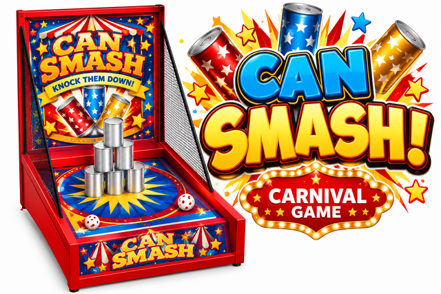 G42 - Can Smash Carnival Game G42 - Can Smash Carnival Game