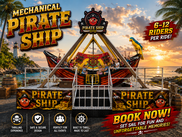 Mechanical Pirate Ship Rental Mechanical Pirate Ship Rental