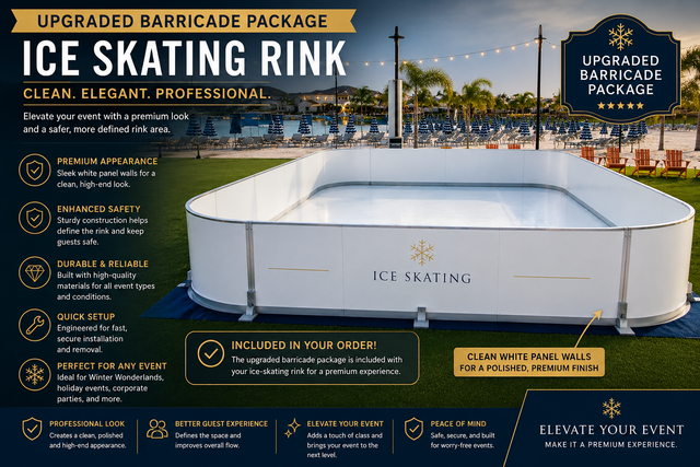 Premium Barricades for Ice Skating Rinks Premium Barricades for Ice Skating Rinks