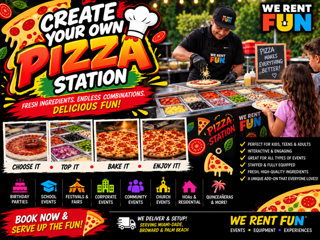 Create your own Pizza Station Create your own Pizza Station
