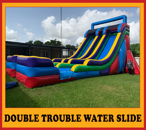 24Ft Double Trouble/ Dual Water Slide 24Ft Double Trouble/ Dual Water Slide