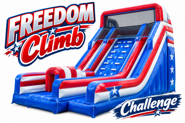 R88 - 24Ft Freedom Climb Challenge β Dual Lane Inflatable Slide R88 - 24Ft Freedom Climb Challenge β Dual Lane Inflatable Slide