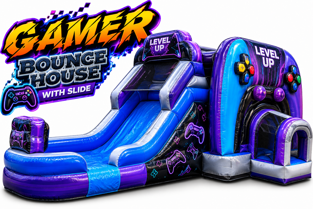 R101 - Gamer Bounce House Slide With Slide R101 - Gamer Bounce House Slide With Slide