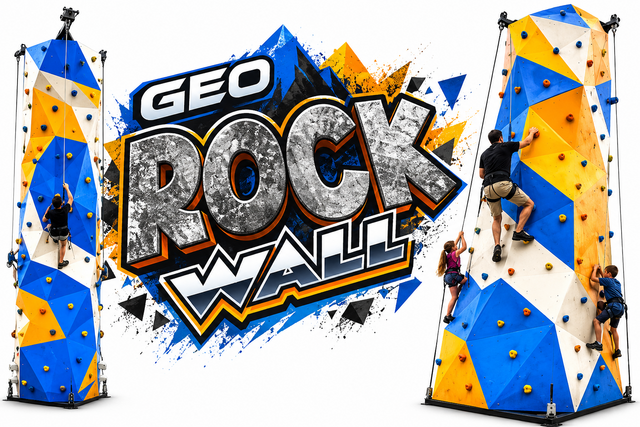 30 Ft The Geo Wall rock climbing wall rental 30 Ft The Geo Wall rock climbing wall rental