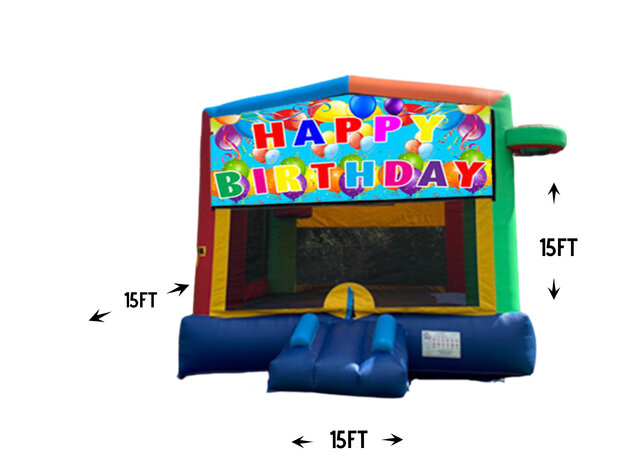 B1 - Mega multi-Colors Bounce House (R7) B1 - Mega multi-Colors Bounce House (R7)