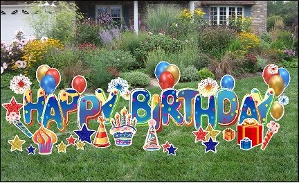 H5 Deluxe Happy Birthday Yard Sign 3 H5 Deluxe Happy Birthday Yard Sign 3