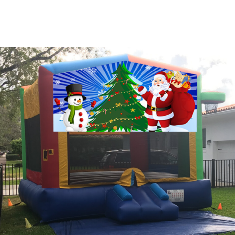 X01 Holidays Multi-Colors Bounce House X01 Holidays Multi-Colors Bounce House