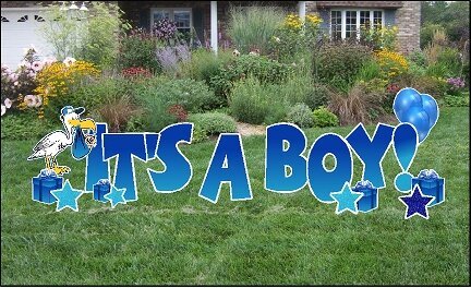 H6 It's A Boy Yard Sign H6 It's A Boy Yard Sign
