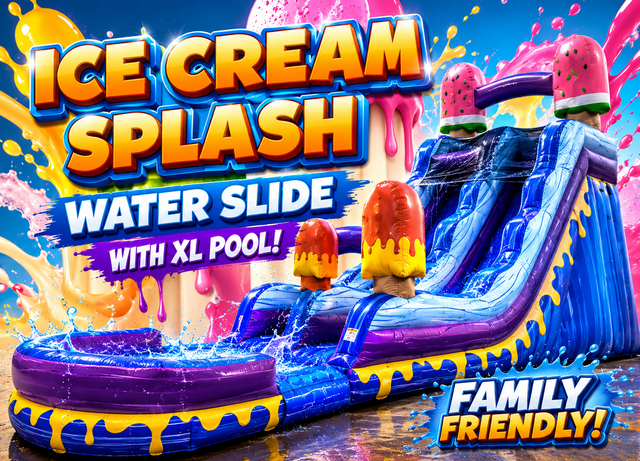 R62 - 22' Ice Cream Splash Water Slide R62 - 22' Ice Cream Splash Water Slide
