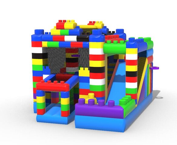 The Blocks Bounce House With Slide - Lego The Blocks Bounce House With Slide - Lego