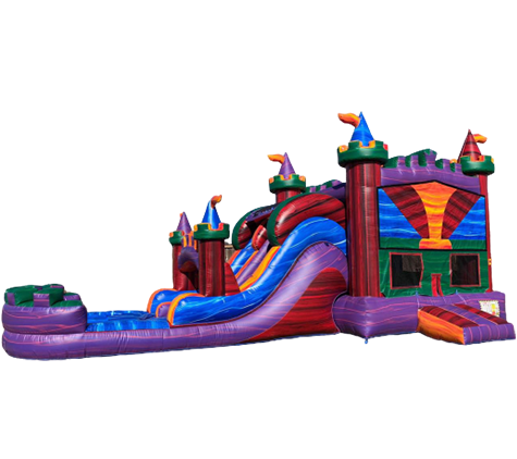 R19 - The Marvelous Palace Bounce House With Double Lane Slide (Wet or Dry) R19 - The Marvelous Palace Bounce House With Double Lane Slide (Wet or Dry)