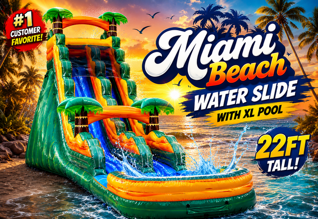 R35/93 -22 FT Miami Beach Water Slide R35/93 -22 FT Miami Beach Water Slide