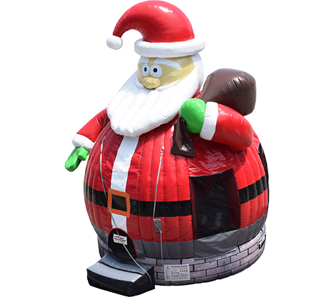 B10 3D Santa Bounce House B10 3D Santa Bounce House