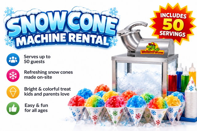 Snow Cone Machine Concession with supplies for 50 Snow Cone Machine Concession with supplies for 50